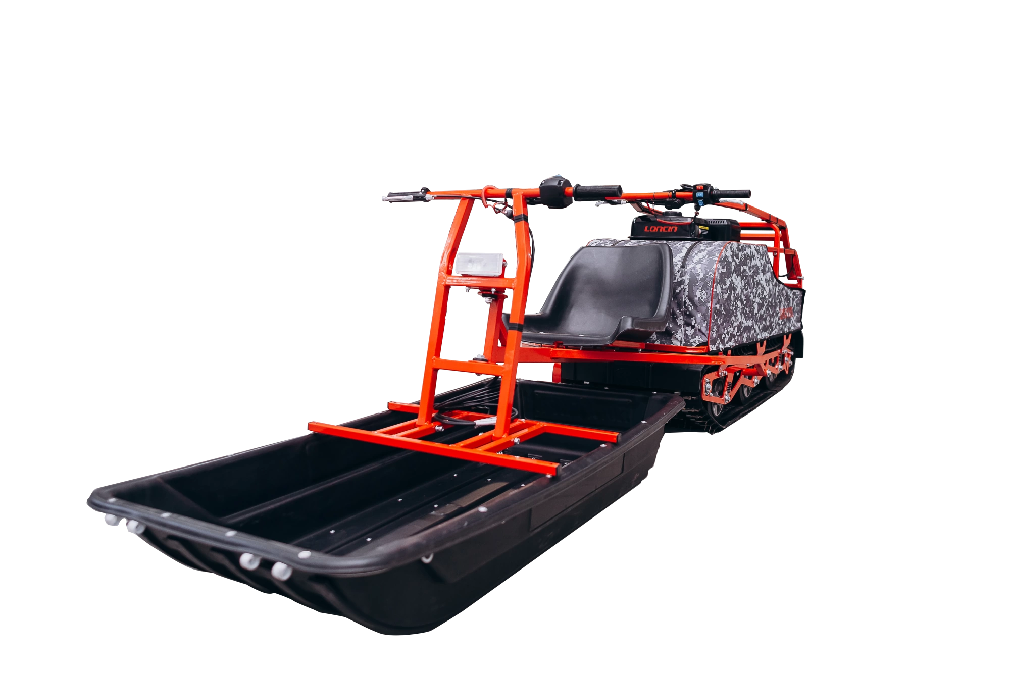 Мотобуксировщик - мотособака "Богатырь" 15 Е. ДВС 15 л/с с электростартером