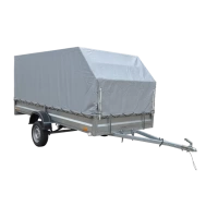 3.5х1.5, R13 Автомобильный легковой прицеп KOiRA 3.5 тент серый