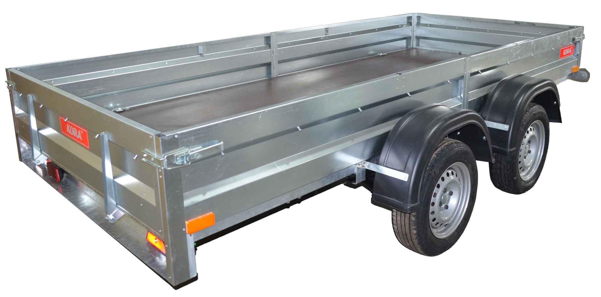 3.5х1.5, 2 оси, R13 Автомобильный легковой прицеп KOiRA 3.5  (без каркаса и тента)