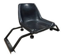 Сиденье пластиковое в сани волокуши (высокое раздвижное)