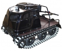 Всесезонный мотобуксировщик вездеход KOiRA T 20. ДВС 20 л/с с ручным стартером. (Стеклопластиковый)