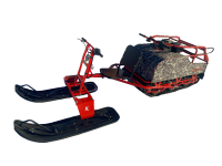 Мотобуксировщик - мотособака "Богатырь 600" 20 Е. ДВС 20 л/с с электростартером