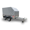 2.55х1.3, 2 оси, R13 Автомобильный легковой прицеп KOiRA тент серый с аэроскосом
