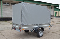  2.55х1.3, R13 Автомобильный легковой прицеп KOiRA 2.55 тент 1.4  аэроскос серый