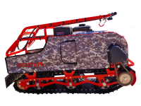 Мотобуксировщик - мотособака "Богатырь" 20. ДВС 20 л/с с ручным стартером.