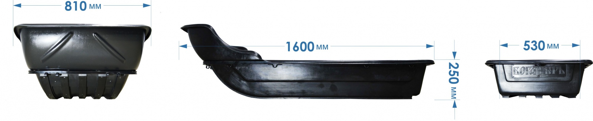 Сани волокуши С-6 (1470х700 мм) для мотособаки/мотобуксировщика с литым отбойником. (С обвязкой и накладками)
