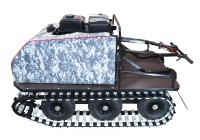 Всесезонный мотобуксировщик вездеход KOiRA T 15. ДВС 15 л/с с ручным стартером. (Тканнопластиковый)