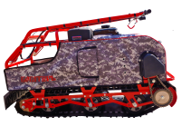 Мотобуксировщик - мотособака "Богатырь" 15 R. ДВС 15 л/с, с ручным стартером. Реверс-редуктор.