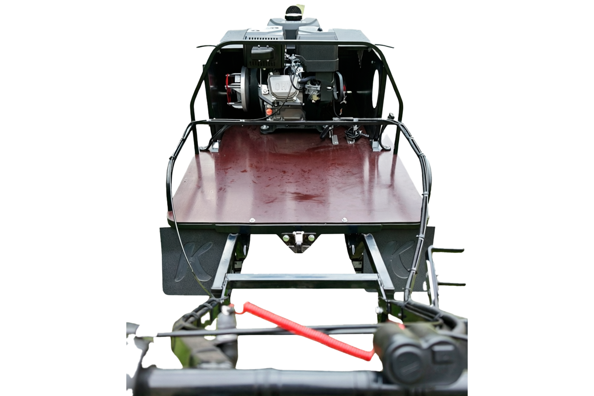 Всесезонный мотобуксировщик вездеход KOiRA T 20 E. ДВС 20 л/с с электростартером. (Стеклопластиковый)