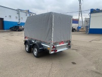 2.55х1.3, 2 оси, R13 Автомобильный легковой прицеп KOiRA тент серый с аэроскосом