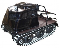 Всесезонный мотобуксировщик вездеход KOiRA T 15 E. ДВС 15 л/с с электростартером. (Стеклопластиковый)