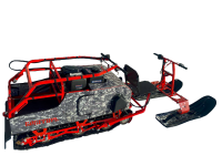 Мотобуксировщик - мотособака "Богатырь 600" 20 ЕR. ДВС 20 л/с с электростартером. Реверс-редуктор