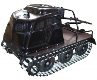 Всесезонный мотобуксировщик вездеход KOiRA T 15 ЕR. Реверс-редуктор. ДВС 15 л/с с электро стартером. (Стеклопластиковый)