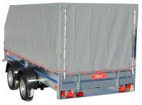 3.5х1.5, 2 оси, R13 Автомобильный легковой прицеп KOiRA 3.5  тент серый
